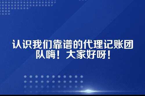 代理记账公司简介模板范文大全