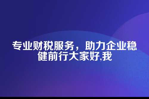 先说说代理记账是啥吧
